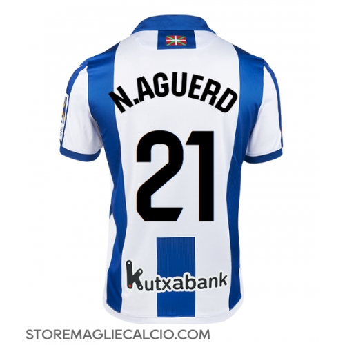 Real Sociedad Nayef Aguerd #21 Maglia Gara Casa Repliche 2024-25 Maniche Corte Real Sociedad Nayef Aguerd #21 Maglia Gara Casa Repliche 2024-25 Maniche Corte